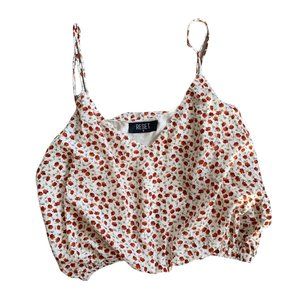 Reset Floral Boho Crop Top M